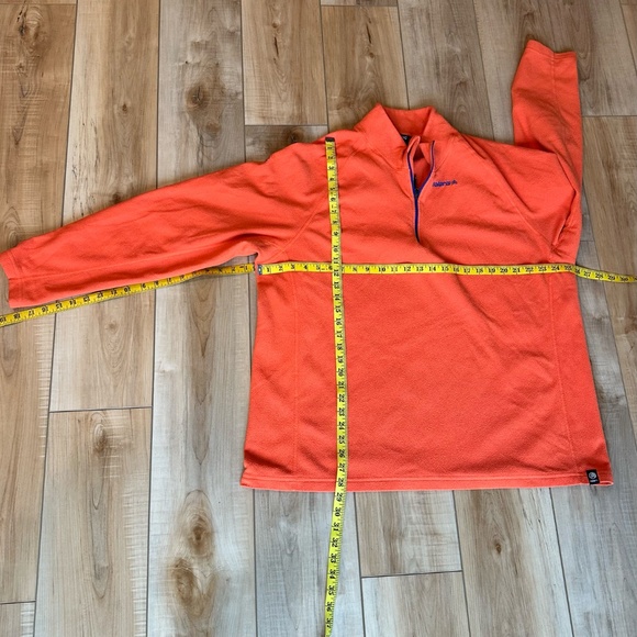 Solaris Mens Pullover Fleece 1/4 Zip Long Sleeve Orange XXL - Picture 3 of 10